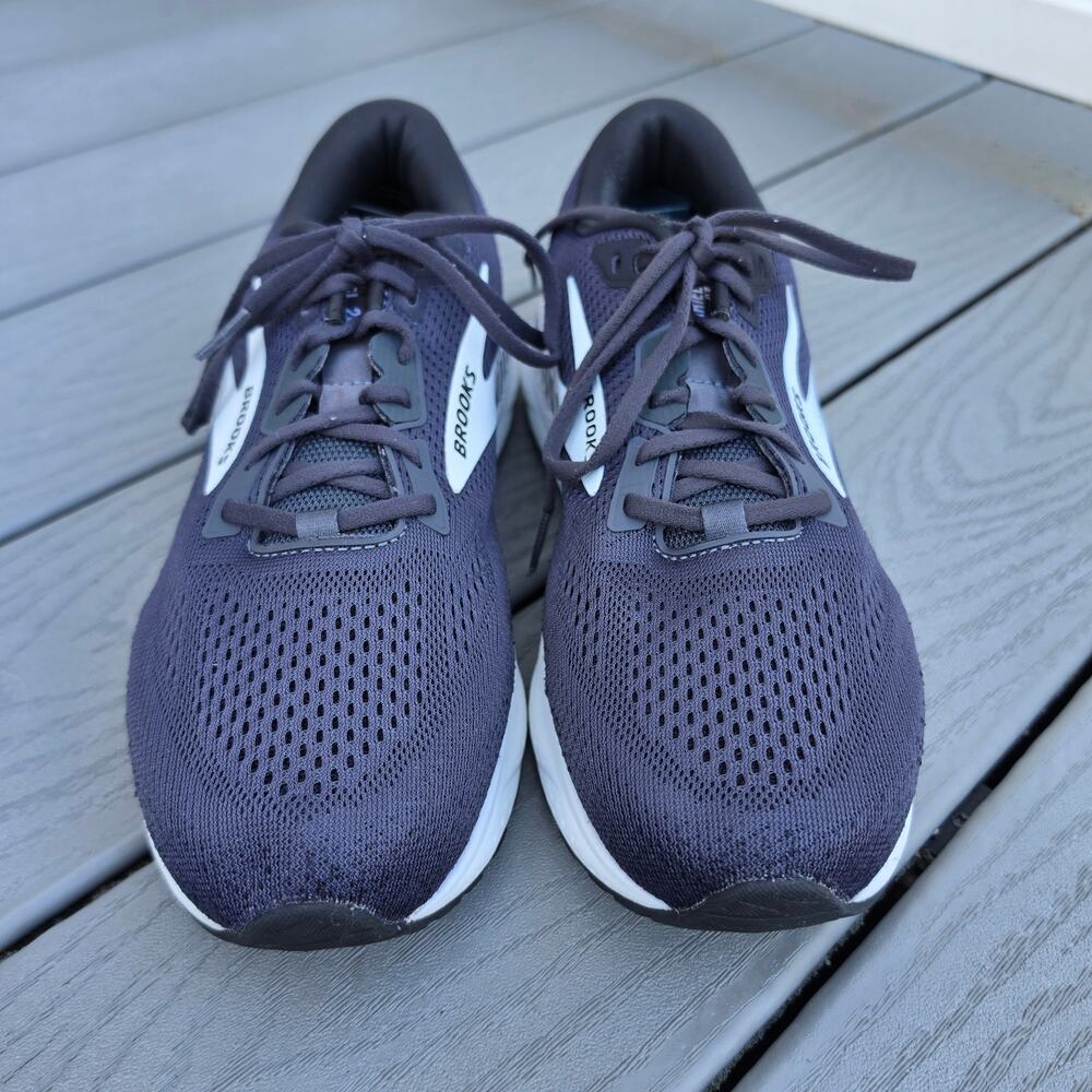 Brooks Women's Ariel GTS 24 Running Shoes Ebony/White, Size 11.5 D (Wide Width)